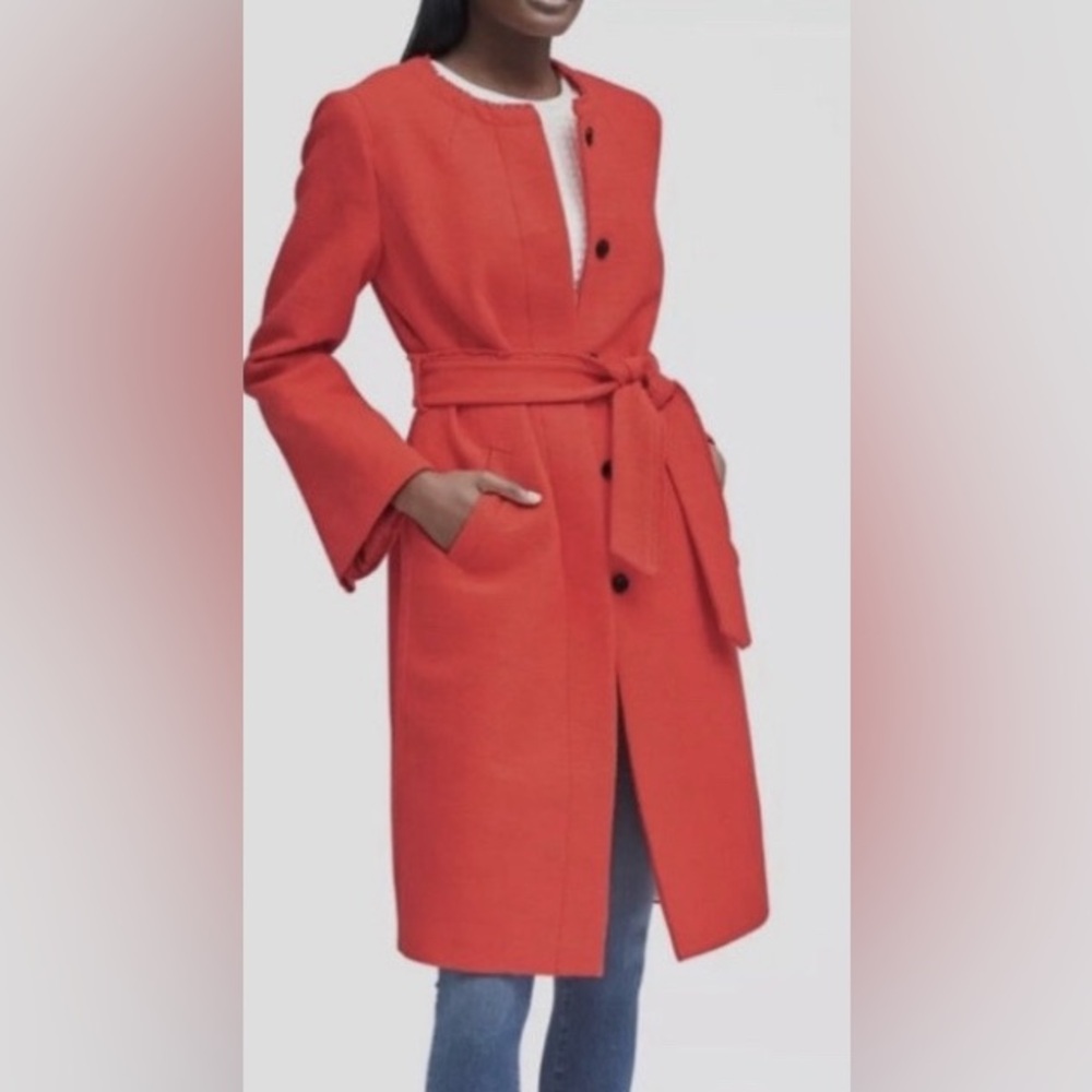 Banana Republic Red Belted Trench Coat